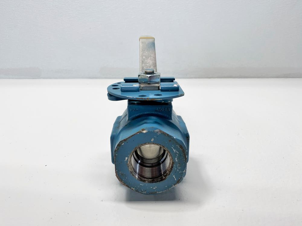 WKM Dynaseal 1-1/2" NPT Carbon Steel Ball Valve, #B138-CS-43-CS, 3000 MOP